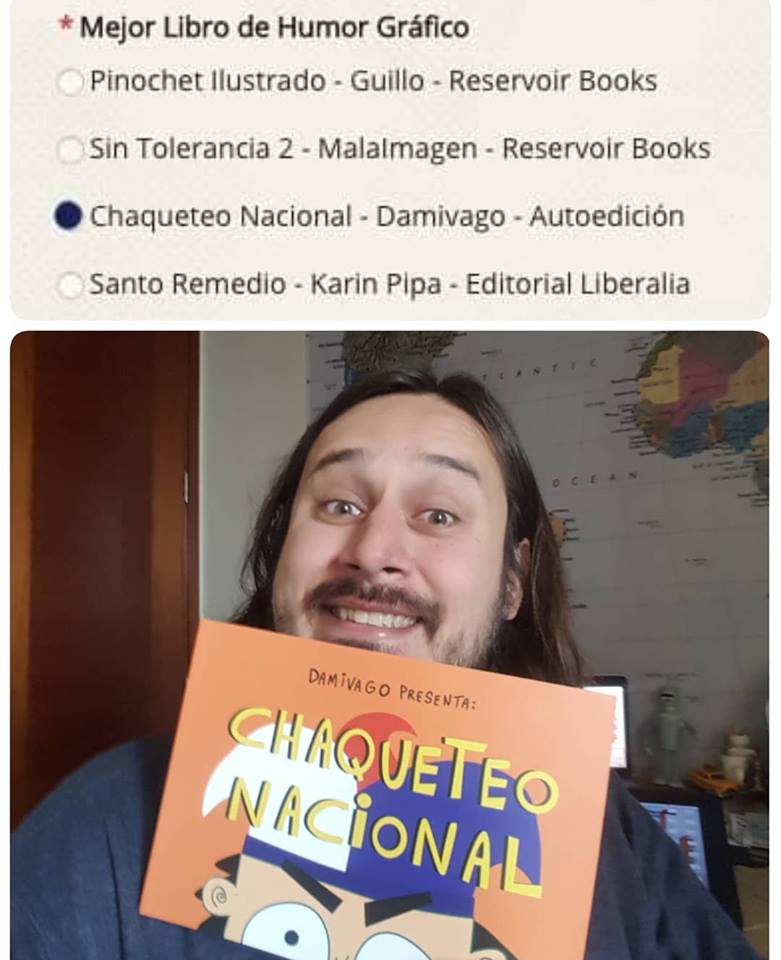 Chaqueteo Nacional Nominado a Mejor Libro de Humor 2018