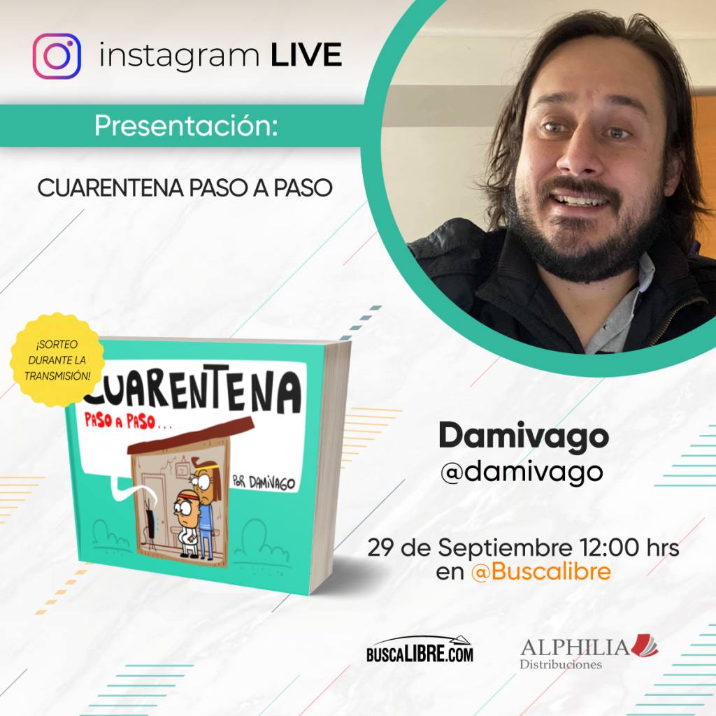 Damivago en Instagram Live con Buscalibre