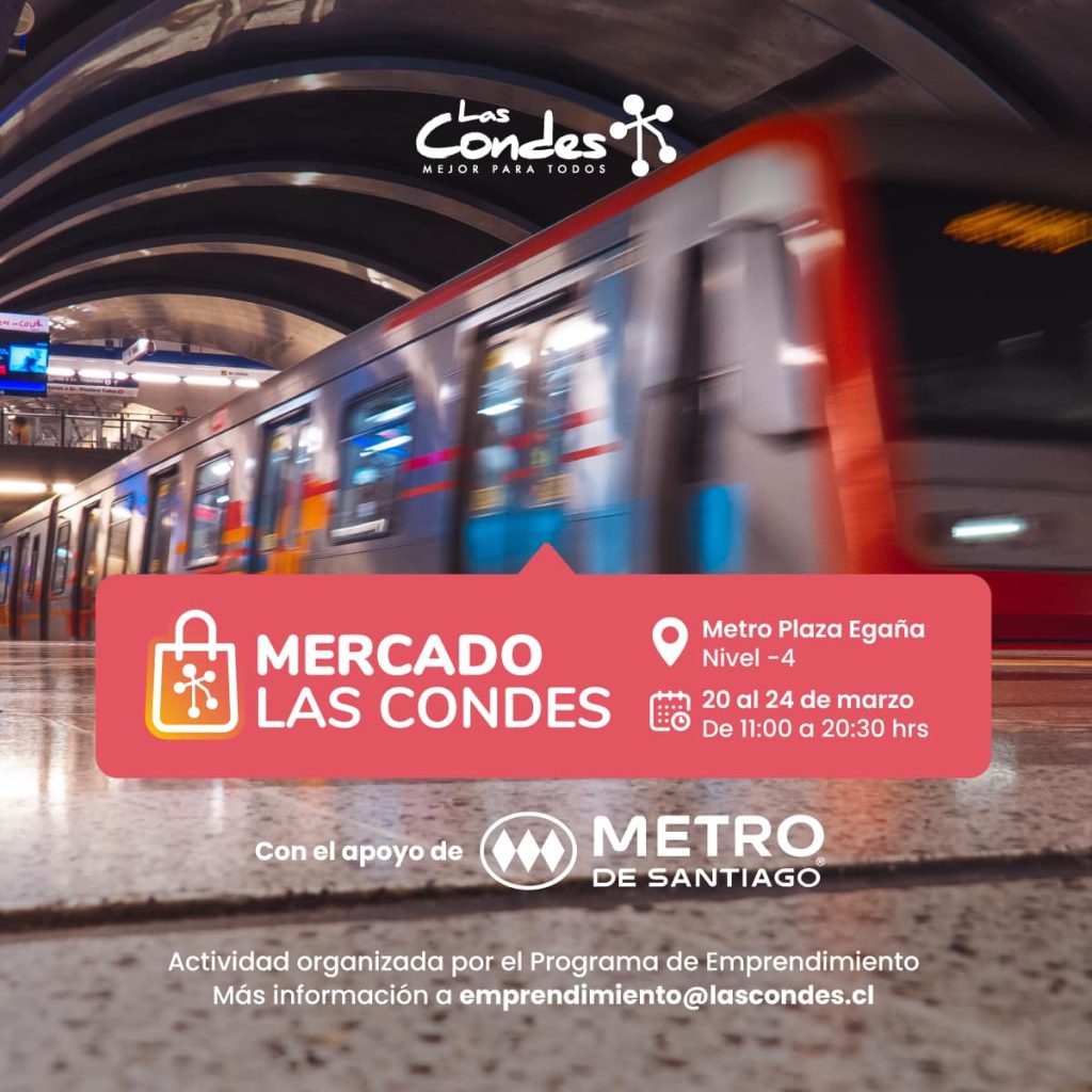 Feria «Mercado a un Metro» en Estación Plaza Egaña