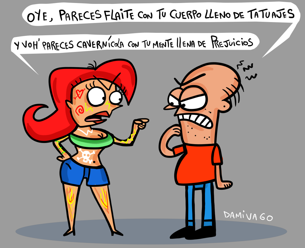 Damivago Nº 3326: Prejuicios (Viñeta «Remake» Tatuajes)