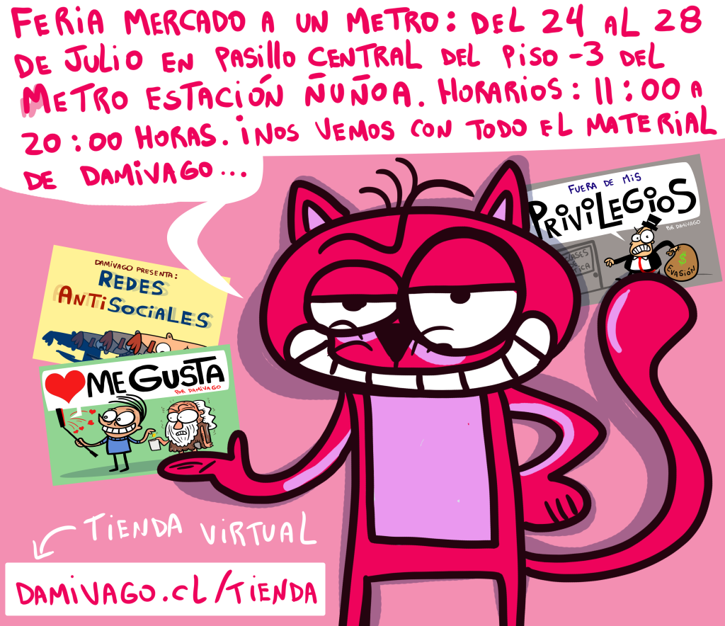 DAMIVAGO en FERIA A UN METRO en ESTACIÓN ÑUÑOA