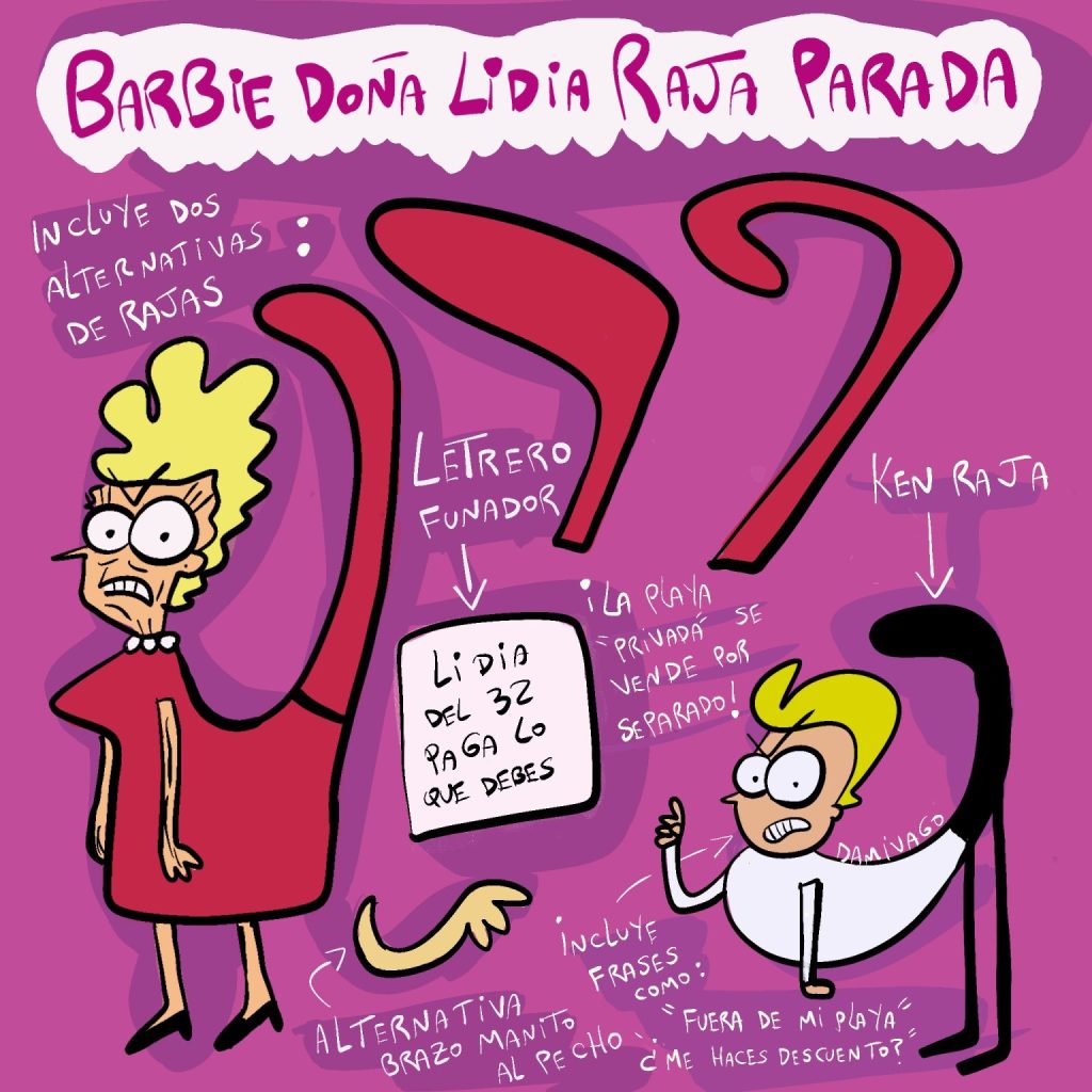 Damivago Nº 3427: Barbie Doña Lidia Raja Parada