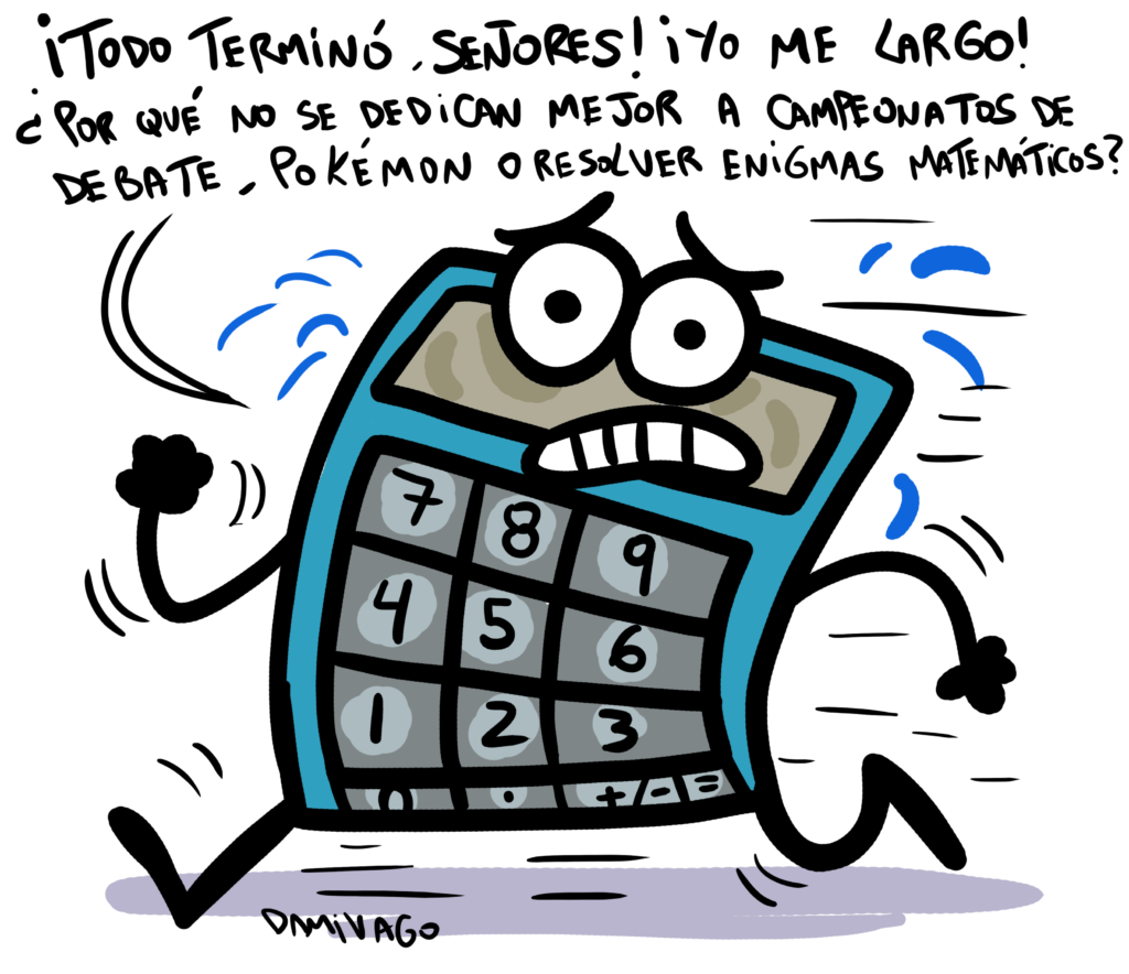 Damivago Nº 3928: Se aburrió la calculadora