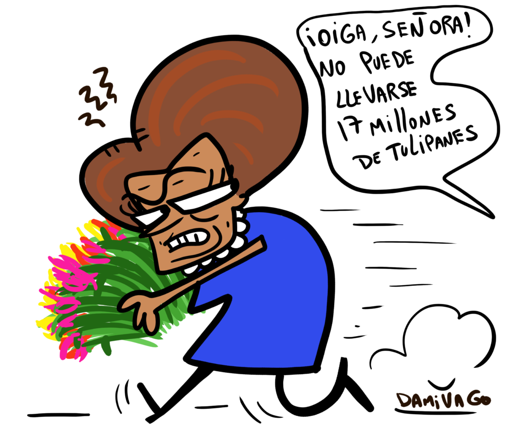 Damivago Nº 3949: Tulipanes y cara de rajas