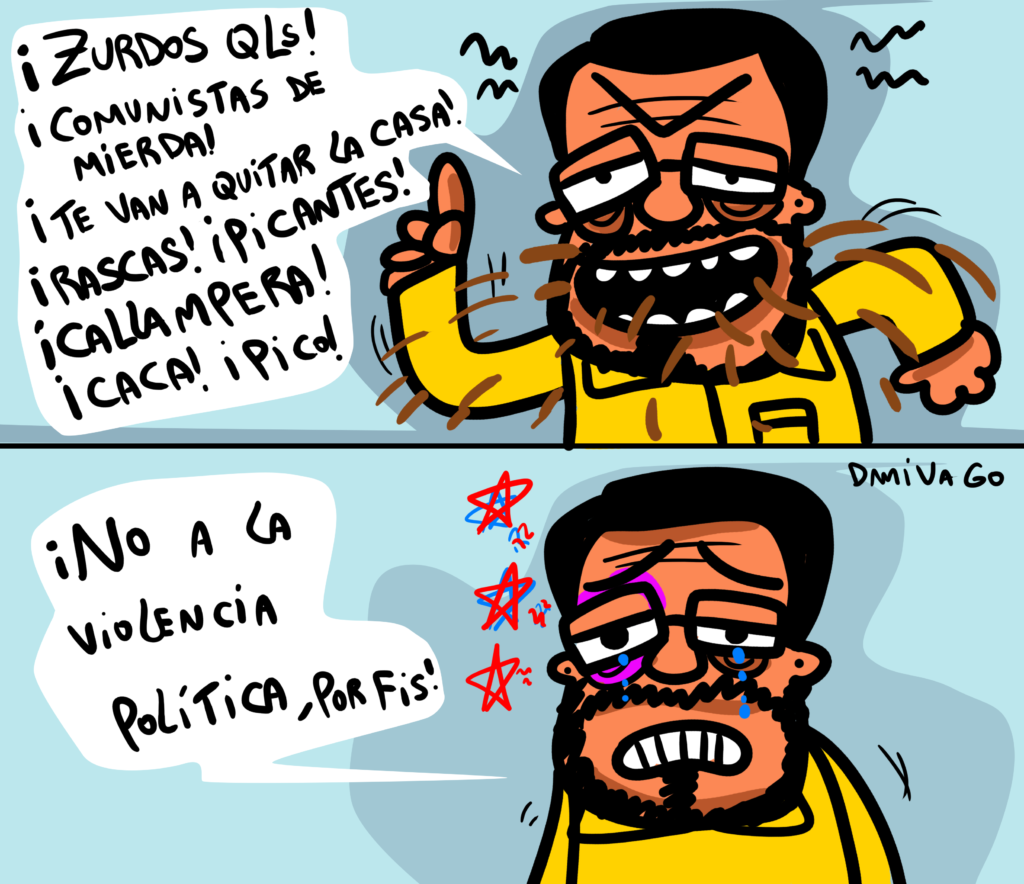 Damivago Nº 3963: Generas violencia y… bueno.. en fin la hipotenusa..