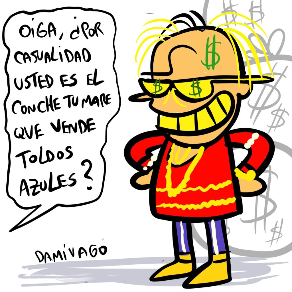 Damivago Nº 4028: Toldos azules