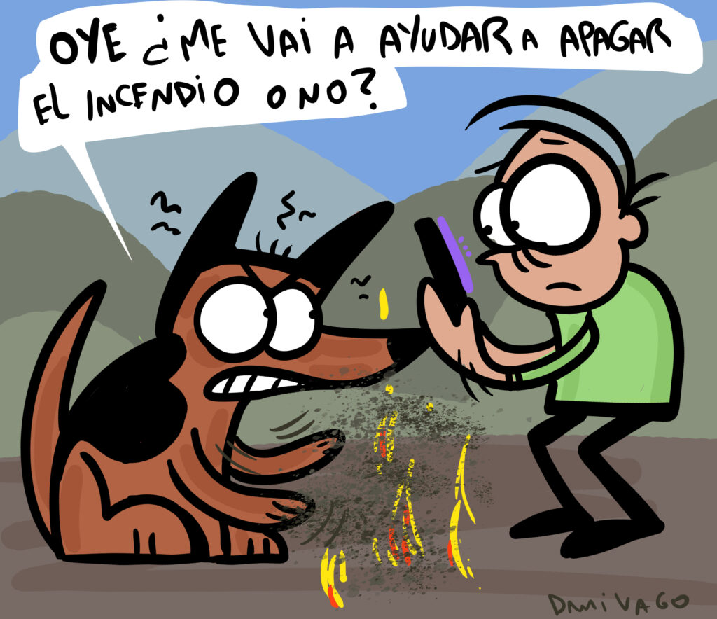 Damivago Nº 4094: Sobre el perrito que apagaba un incendio