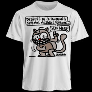 Polera Blanca Unisex : Mejores Personas… LAS WEAS