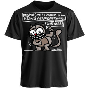 Polera Negra Unisex : Mejores Personas... LAS WEAS