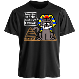 Polera Negra Unisex : No Atiendo Faraones