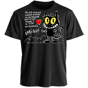 Polera Negra Unisex : Consejo de la Gata Cherry