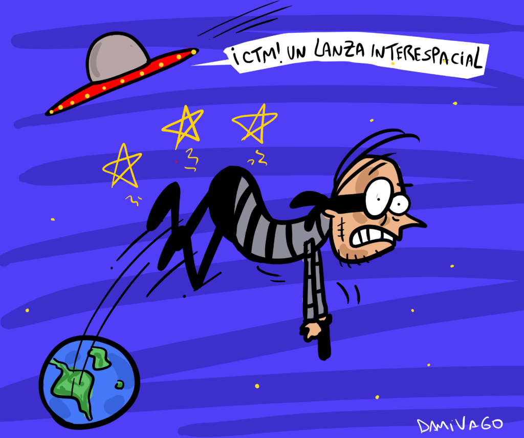 El caso del delincuente atropellado