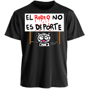 Polera Negra Unisex : El RODEO NO ES DEPORTE...