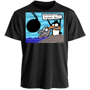 Polera Negra Unisex : DISFRUTEN LO VOTADO, HUMANOS QLS