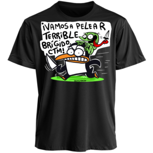 Polera Negra Unisex : Vamos a pelear BRIGIDO
