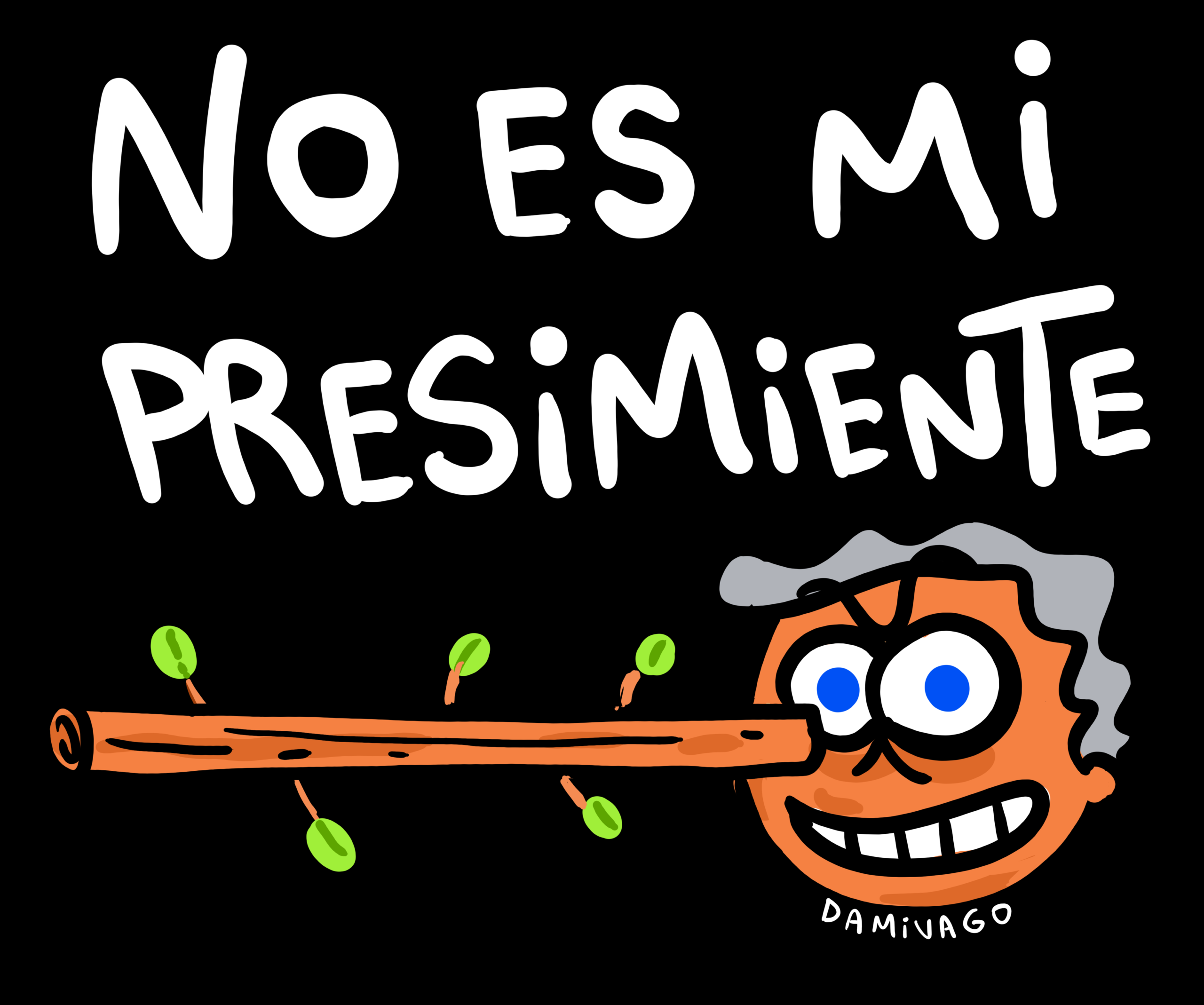 Polera Negra Unisex : NO ES MI PRESIMIENTE - Imagen 2