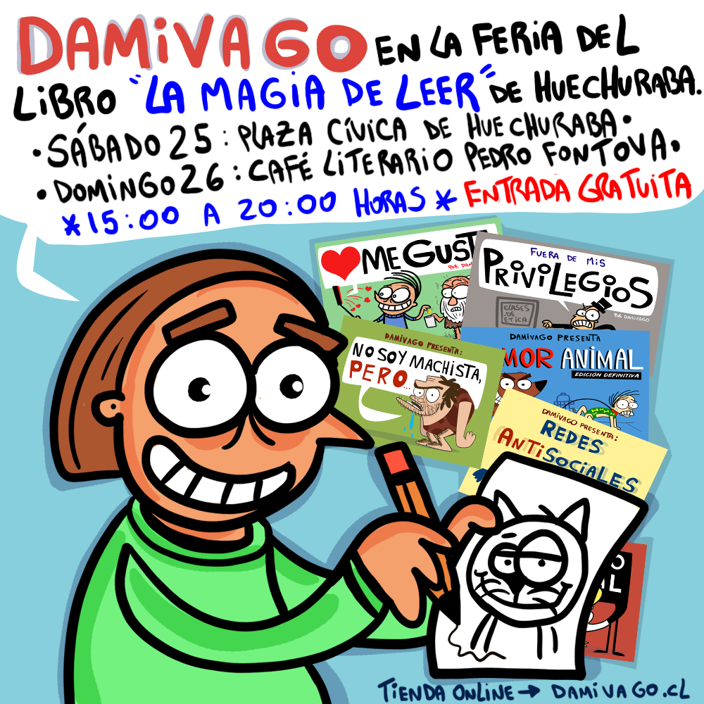 DAMIVAGO EN LA FERIA DEL LIBRO DE HUECHURABA