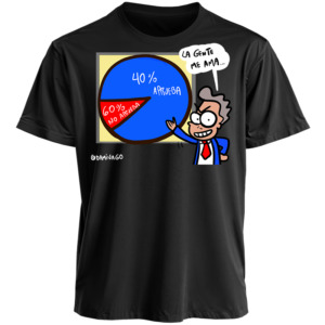 Polera Negra Unisex : GRÁFICO ENGAÑADOR