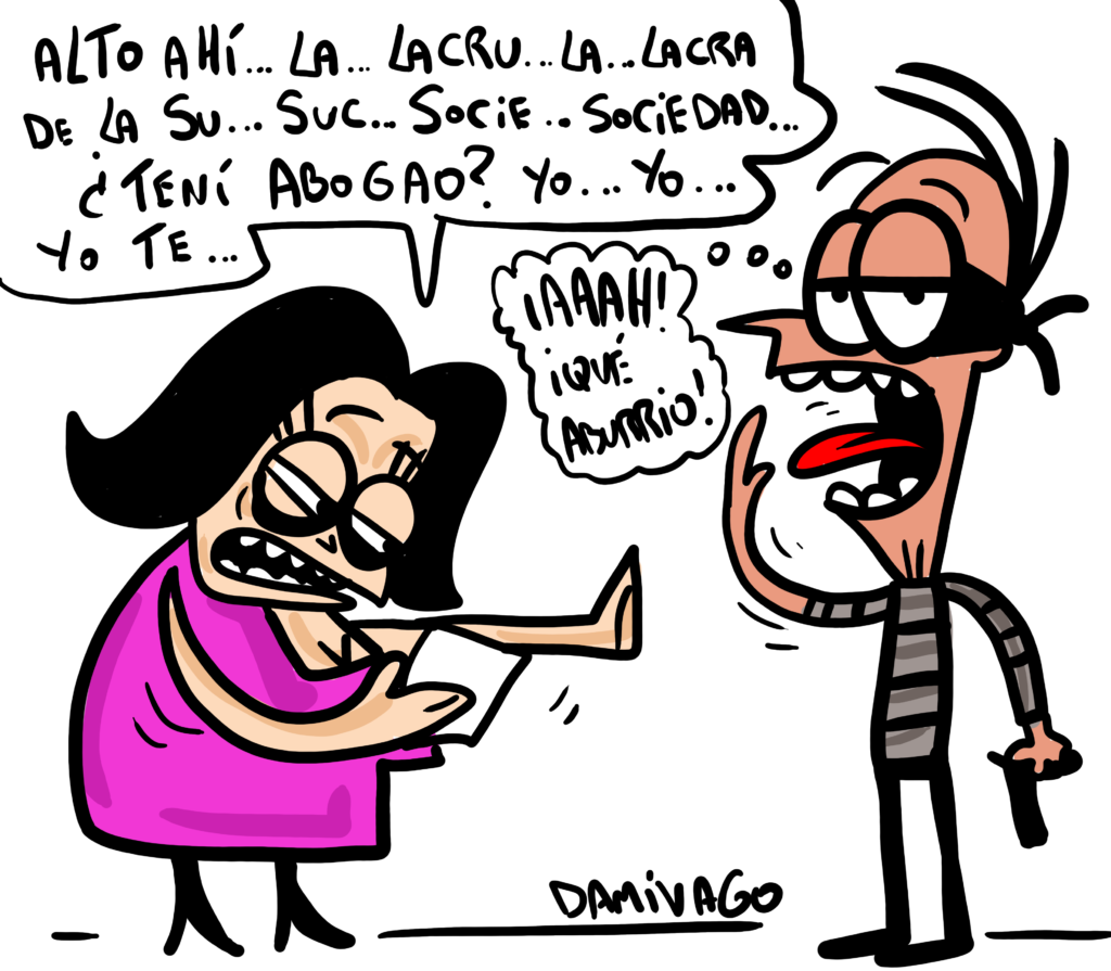 La Ministra de inseguridad en terreno