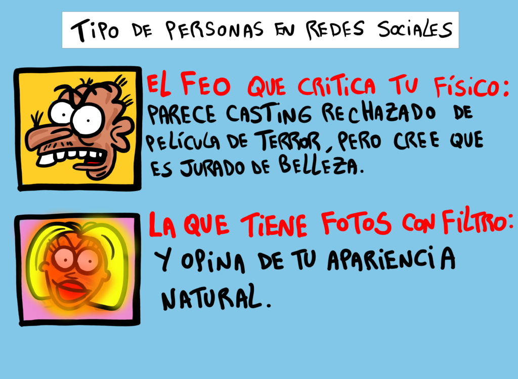 Tipo de personajes en REDES SOCIALES PARTE I