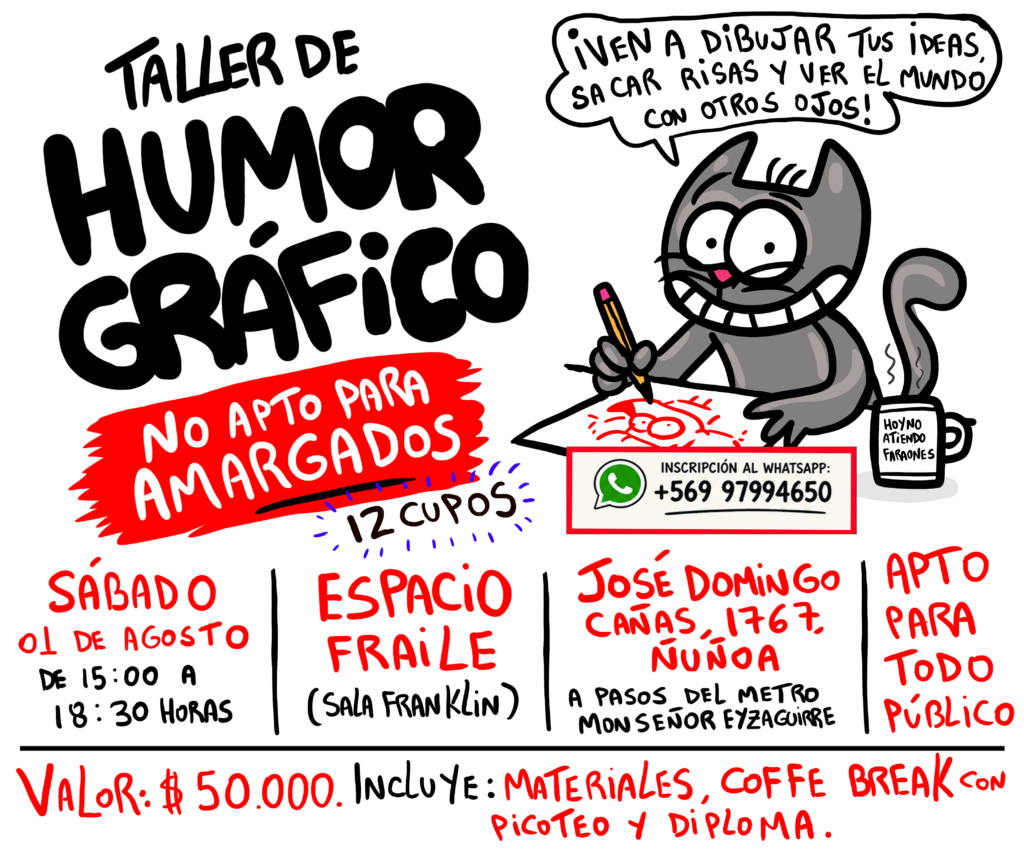 TALLER DE HUMOR GRÁFICO CON DAMIVAGO