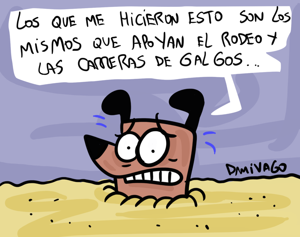 El caso de perrito enterrado vivo