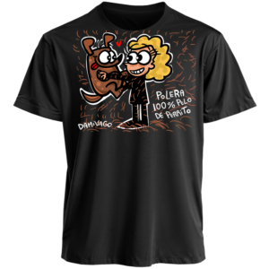 Polera Unisex Negra: Polera 100% Pelo de Perrito