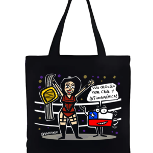 Bolsa Negra Tote Bag: Stephanie Vaquer Homenaje 1 (DTF)
