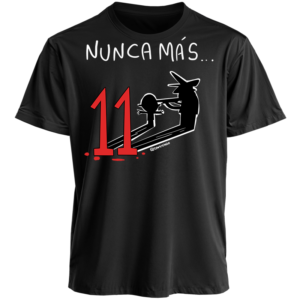 Polera Negra Unisex : NUNCA MÁS