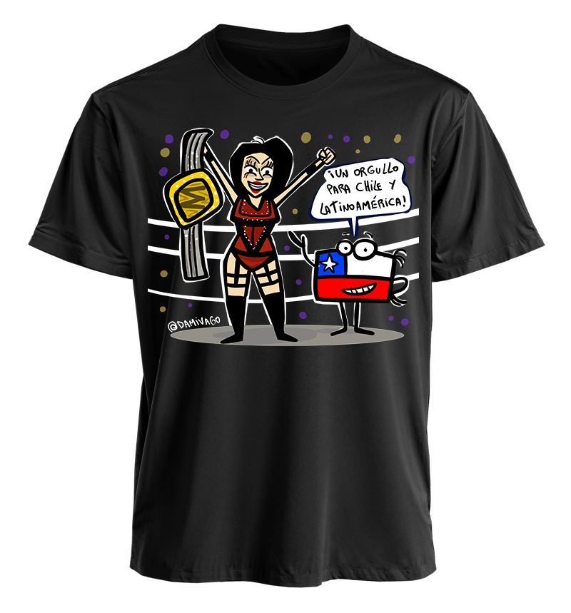Polera Negra Unisex : Homenaje a Stephanie Vaquer 2.0