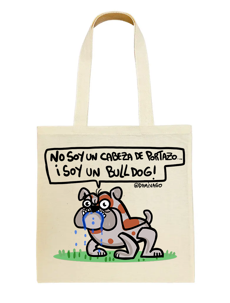 Bolsa Tote Bag: BULLDOG (IMPRESION DIRECTA)