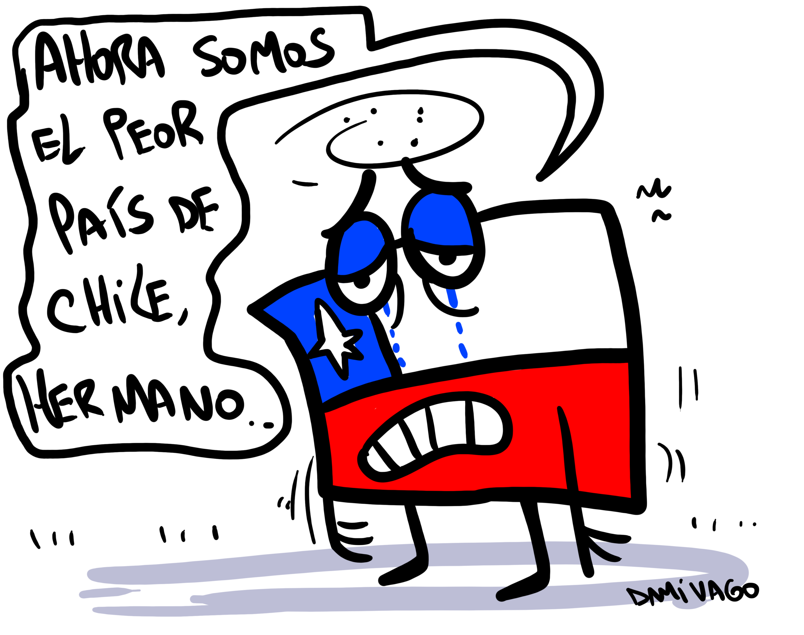 Polera Negra Unisex : SOMOS EL PERO PÁIS DE CHILE... - Imagen 2