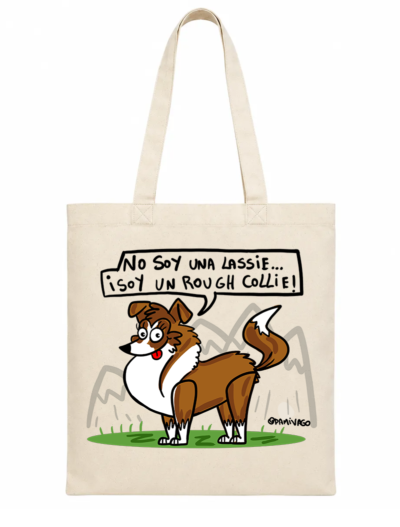 Bolsa Tote Bag: COLLIE (IMPRESION DIRECTA)