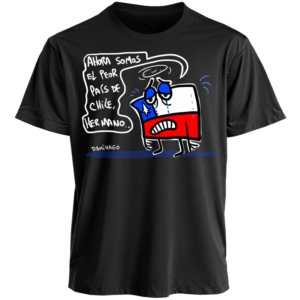 Polera Negra Unisex : SOMOS EL PERO PÁIS DE CHILE...